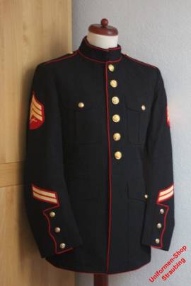 Pos. A01_0037: USMC Dress Blue Jacke US-Gr. 46R (gebraucht)  - Bild vergr��ern 
