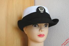 Pos. A45_0702: US Navy M�tze Frauen US-Gr. 23 1/2 (gebraucht) - Bild vergr��ern 