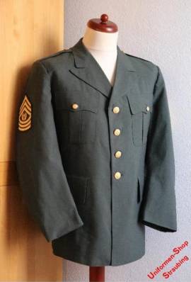 Pos. A80_0006: US Army Dress Green Jacke US-Gr. 44S (gebraucht) - Bild vergr��ern 