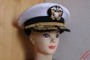 Pos. 131_8346: US Navy Mütze Admiral US-Gr. 7 1/4 (gebraucht)