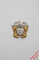 Pos. 236_0201: US Navy Mützenabzeichen Garrison Cap Offizier (gebraucht)