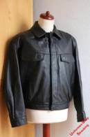 Pos. 492_6501: Polizei Lederjacke kurz Bayern Gr. 24 (gebraucht)