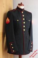 Pos. A01_0122: USMC Dress Blue Jacke US-Gr. 43L (gebraucht)