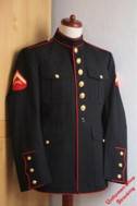 Pos. 012_0102: USMC Dress Blue Jacke US-Gr. 35R (gebraucht)