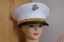 Pos. 911_2102: USMC Mütze Offizier US-Gr. 7 1/4 (gebraucht)