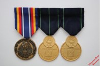 Pos. 056_3005: US Navy 3er Ordenspange mit Orden (gebraucht)